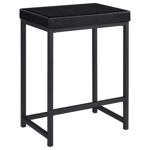 Juego de mesa multiusos de 4 piezas Hawes de altura de mostrador, color negro