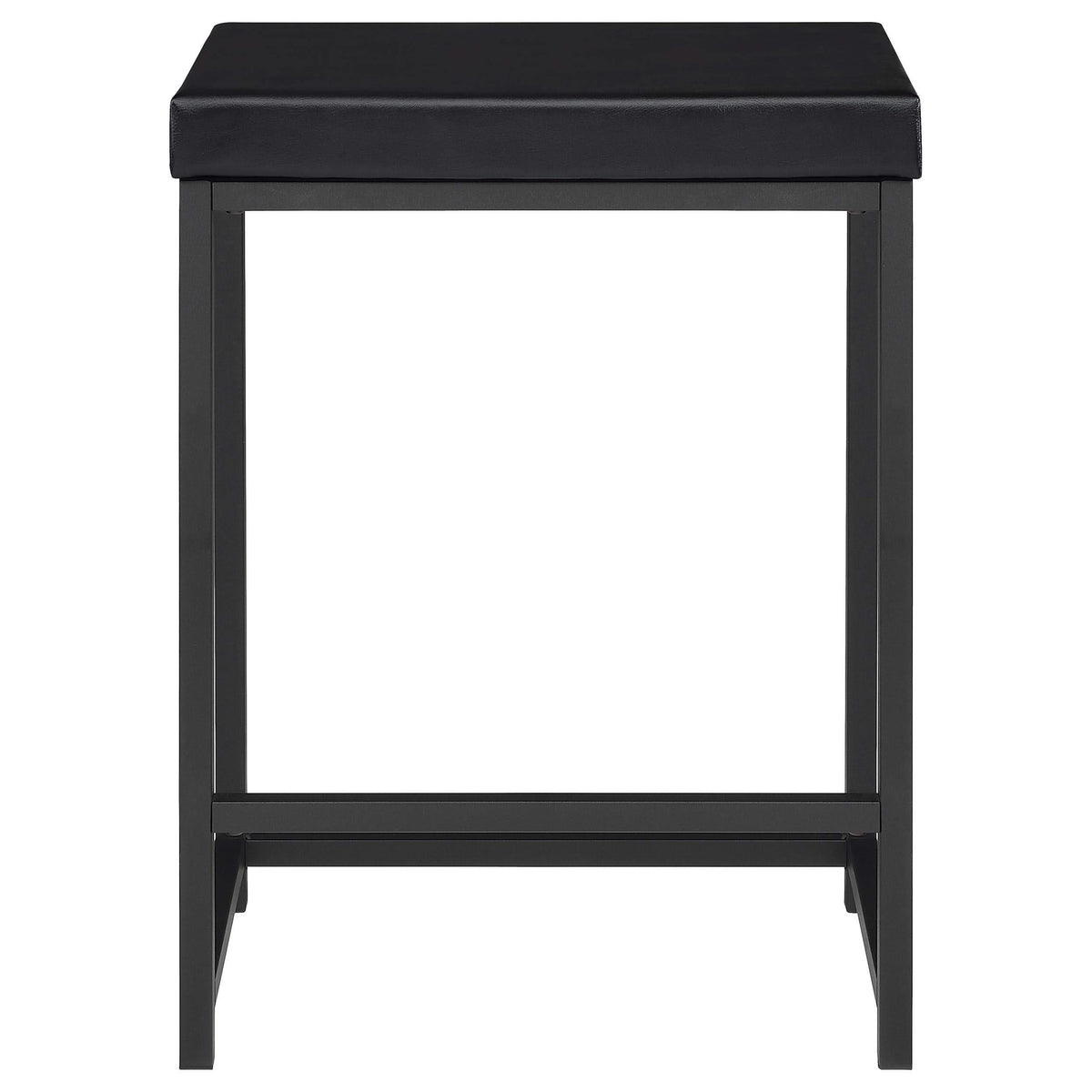Juego de mesa multiusos de 4 piezas Hawes de altura de mostrador, color negro