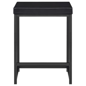 Juego de mesa multiusos de 4 piezas Hawes de altura de mostrador, color negro