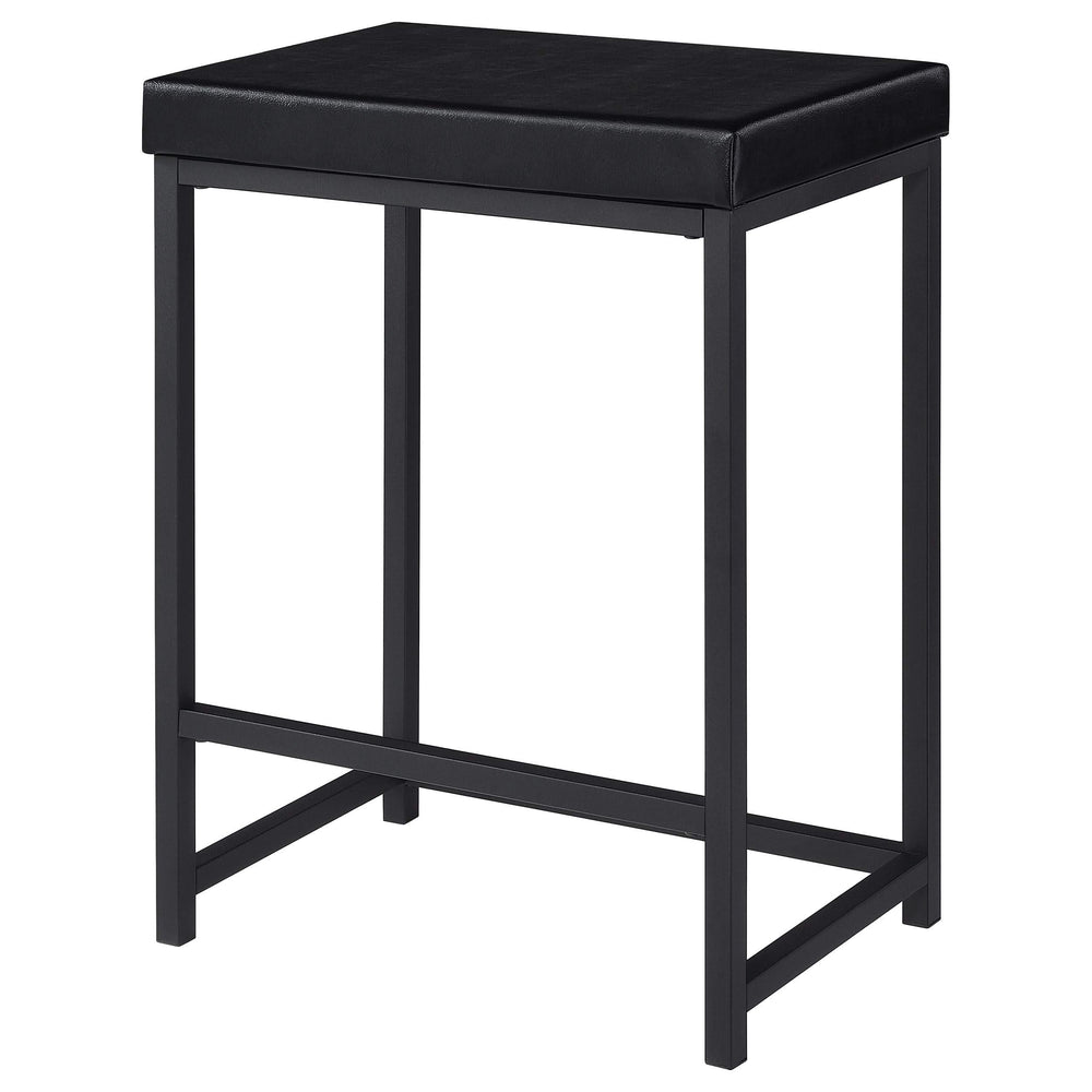 Juego de mesa multiusos de 4 piezas Hawes de altura de mostrador, color negro