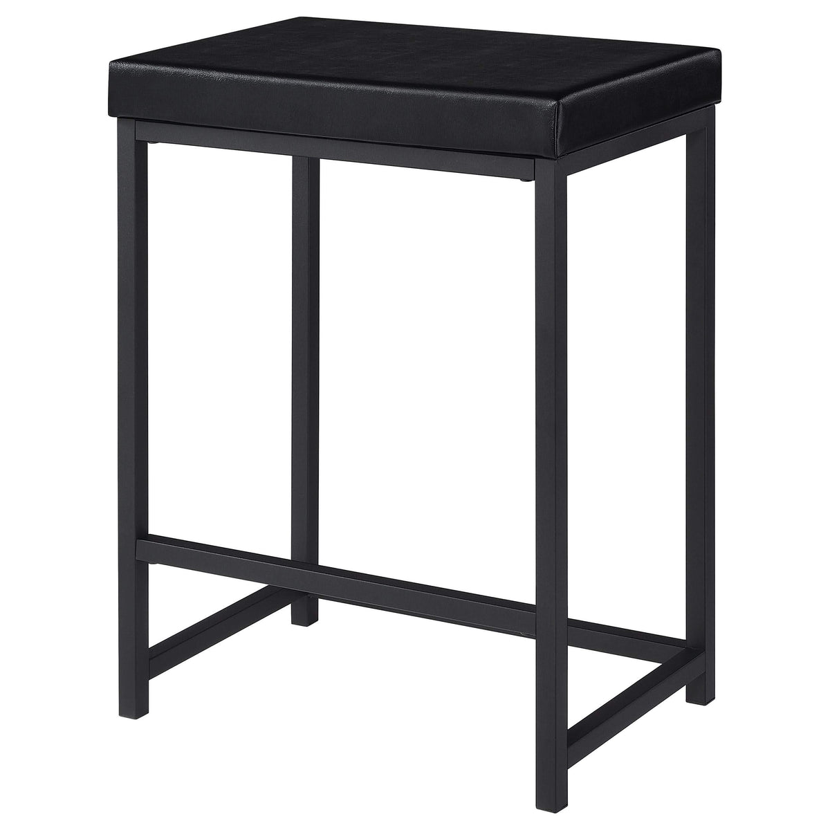 Juego de mesa multiusos de 4 piezas Hawes de altura de mostrador, color negro