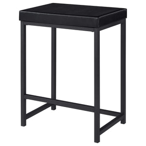 Juego de mesa multiusos de 4 piezas Hawes de altura de mostrador, color negro