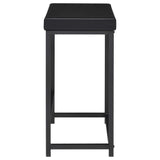 Juego de mesa multiusos de 4 piezas Hawes de altura de mostrador, color negro