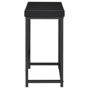 Juego de mesa multiusos de 4 piezas Hawes de altura de mostrador, color negro