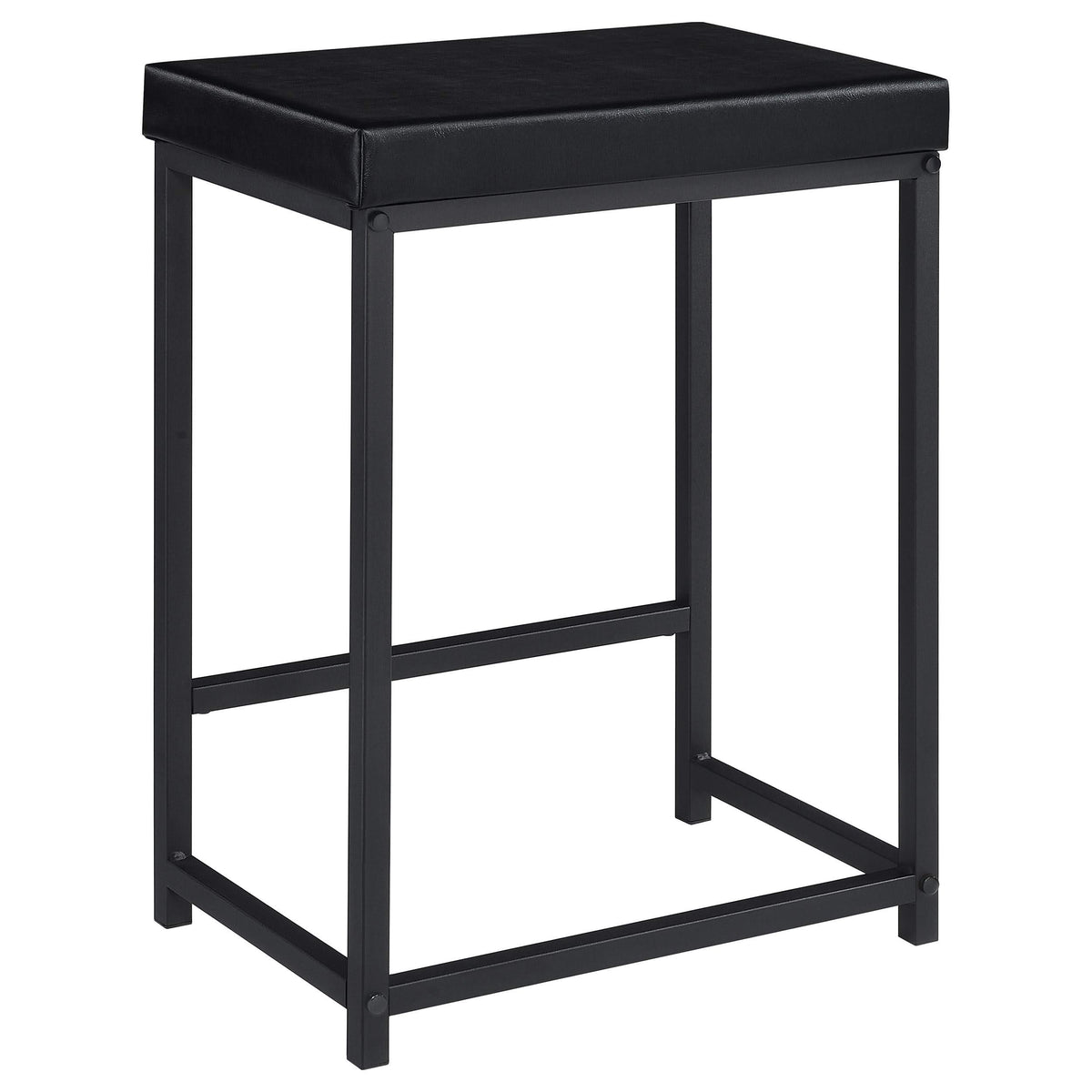 Juego de mesa multiusos de 4 piezas Hawes de altura de mostrador, color negro