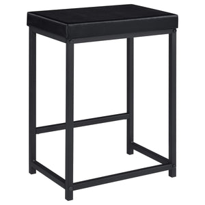 Juego de mesa multiusos de 4 piezas Hawes de altura de mostrador, color negro