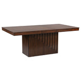 Mesa de comedor extensible Briarwood de 77 pulgadas y roble mango