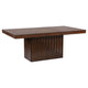 Mesa de comedor extensible Briarwood de 77 pulgadas y roble mango