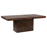 Mesa de comedor extensible Briarwood de 77 pulgadas y roble mango