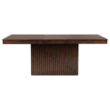 Mesa de comedor extensible Briarwood de 77 pulgadas y roble mango