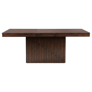 Mesa de comedor extensible Briarwood de 77 pulgadas y roble mango