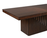 Mesa de comedor extensible Briarwood de 77 pulgadas y roble mango