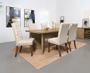 Mesa de comedor Jamestown de 84 pulgadas de madera compuesta de mango