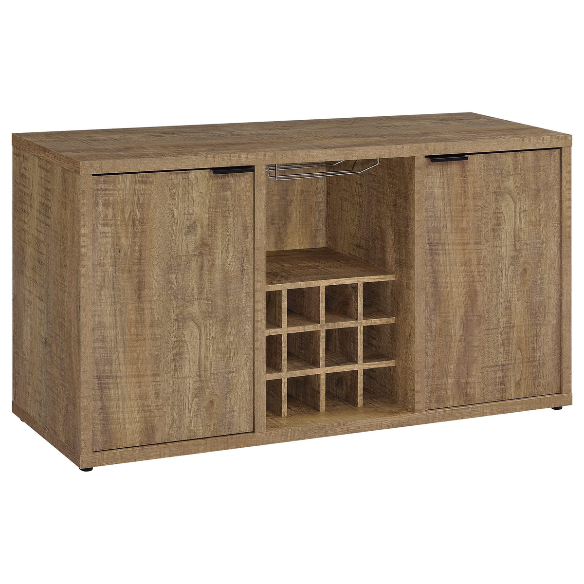 Aparador Jamestown de 2 puertas de madera compuesta, color mango