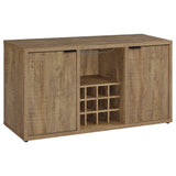 Aparador Jamestown de 2 puertas de madera compuesta, color mango