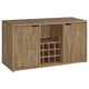 Aparador Jamestown de 2 puertas de madera compuesta, color mango