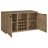 Aparador Jamestown de 2 puertas de madera compuesta, color mango