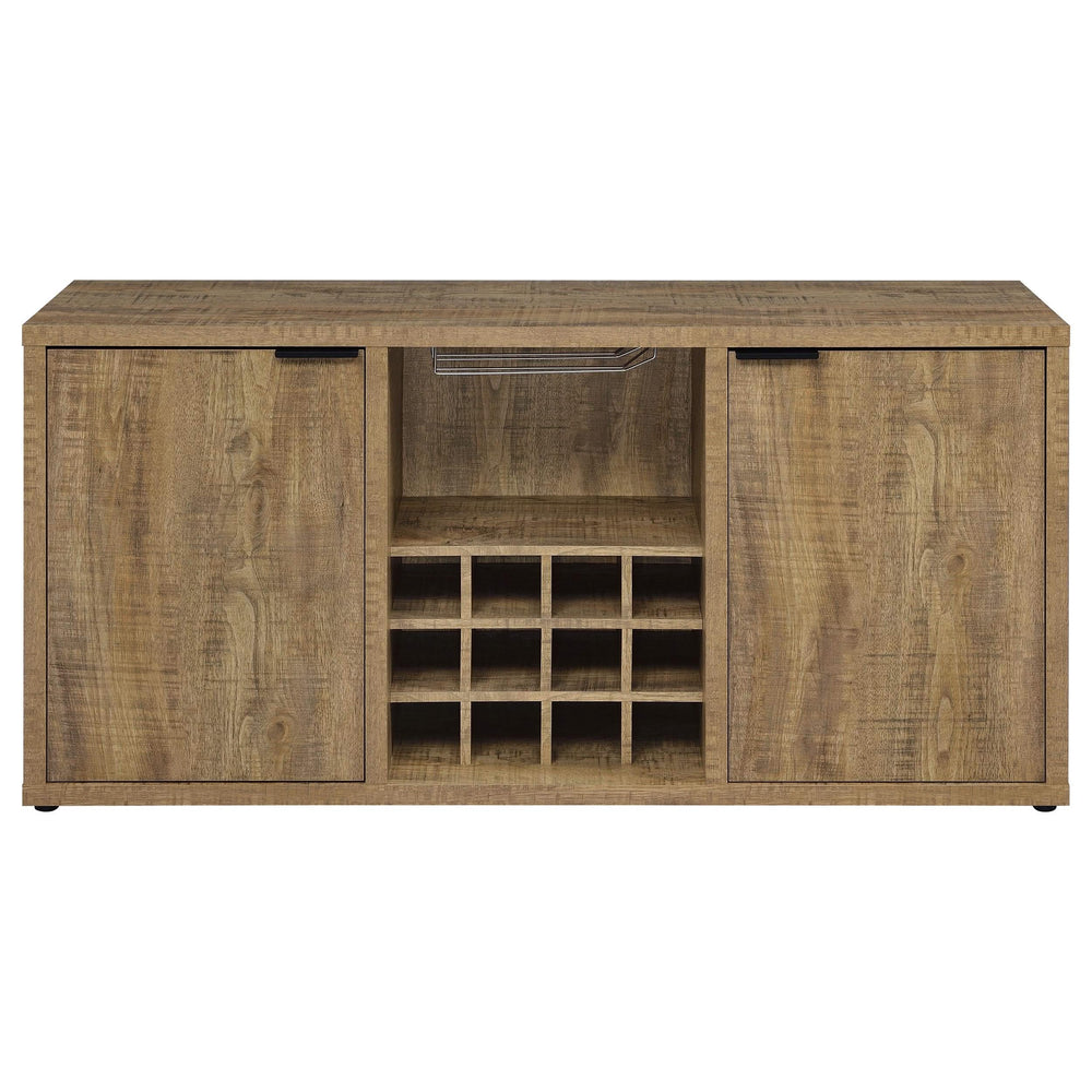 Aparador Jamestown de 2 puertas de madera compuesta, color mango