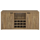 Aparador Jamestown de 2 puertas de madera compuesta, color mango