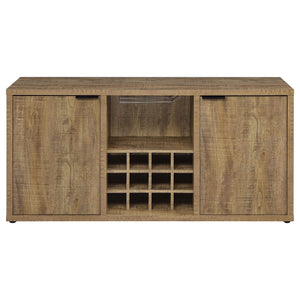 Aparador Jamestown de 2 puertas de madera compuesta, color mango