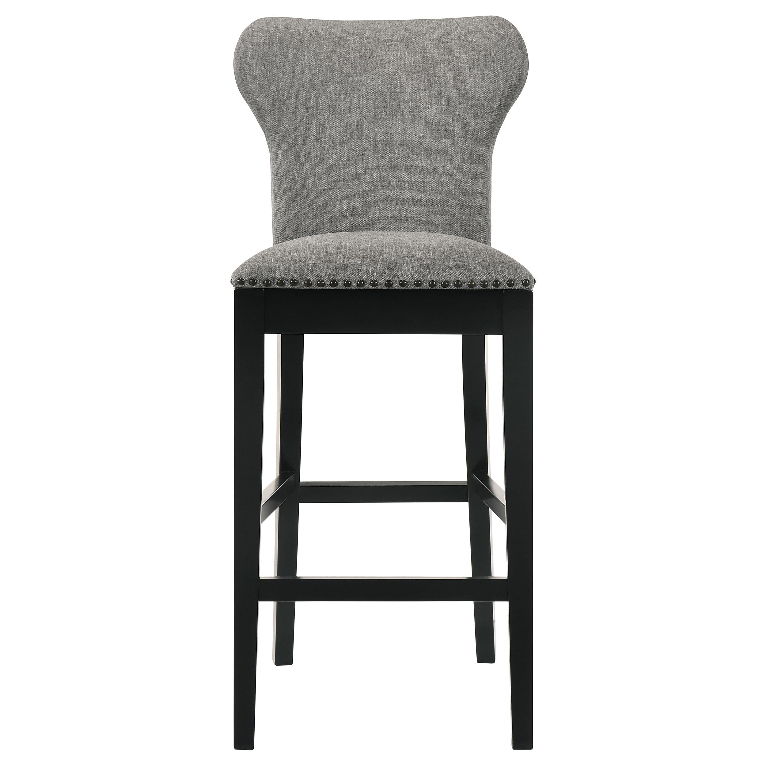 Rolando Fabric Upholstered Bar Chair Grey (Set of 2)