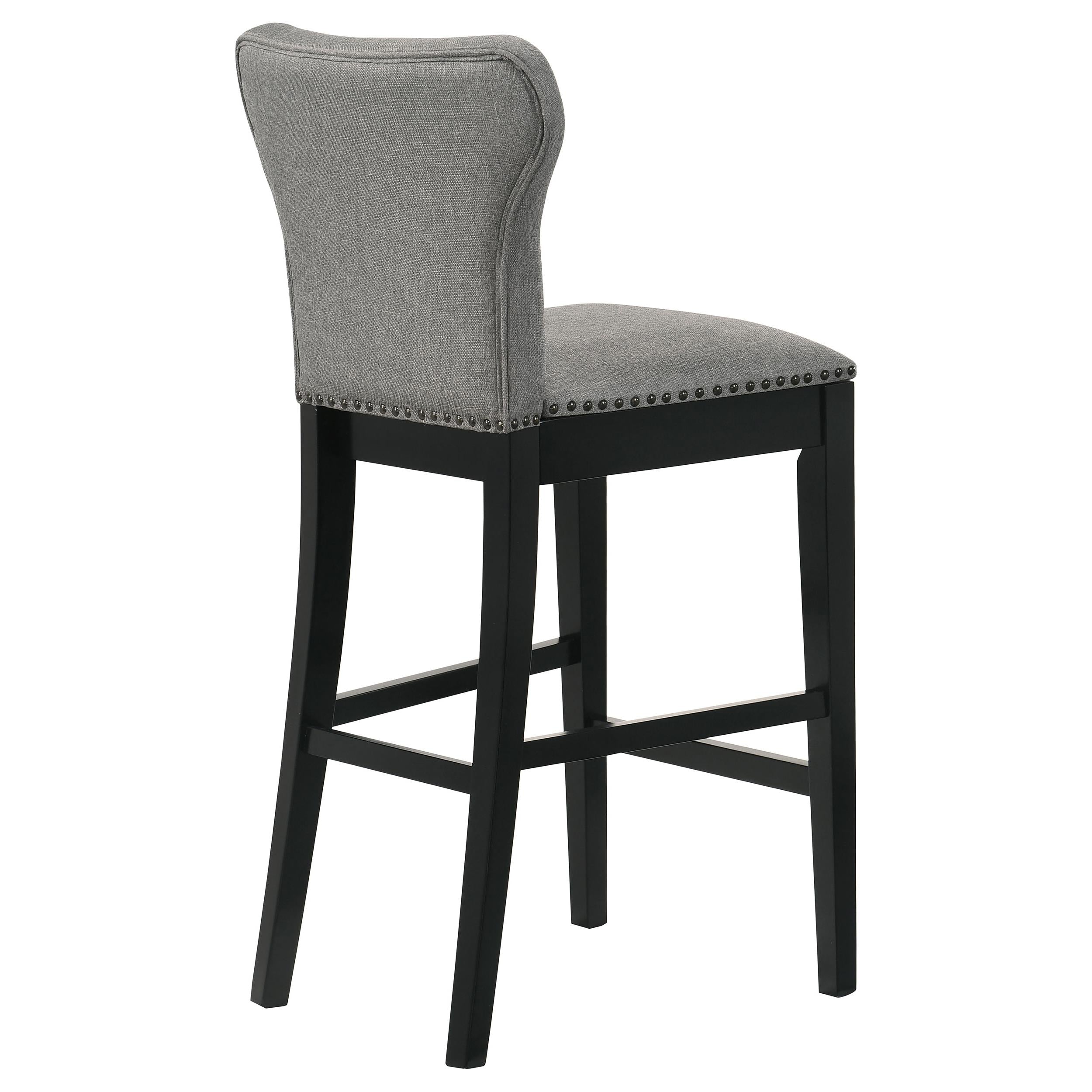 Rolando Fabric Upholstered Bar Chair Grey (Set of 2)