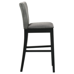 Rolando Fabric Upholstered Bar Chair Grey (Set of 2)