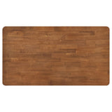 Juego de comedor rectangular de 5 piezas Hollyoak en nogal y negro