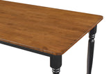 Juego de comedor rectangular de 5 piezas Hollyoak en nogal y negro