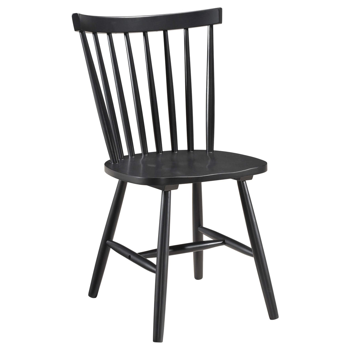 Juego de comedor rectangular de 5 piezas Hollyoak en nogal y negro