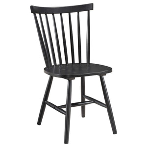 Juego de comedor rectangular de 5 piezas Hollyoak en nogal y negro