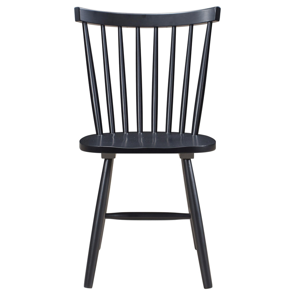 Juego de comedor rectangular de 5 piezas Hollyoak en nogal y negro