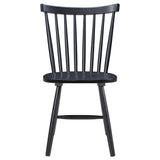 Juego de comedor rectangular de 5 piezas Hollyoak en nogal y negro