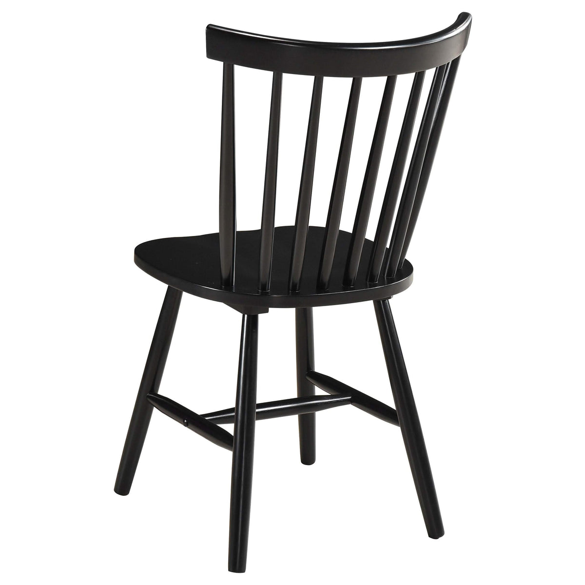 Juego de comedor rectangular de 5 piezas Hollyoak en nogal y negro