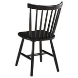 Juego de comedor rectangular de 5 piezas Hollyoak en nogal y negro