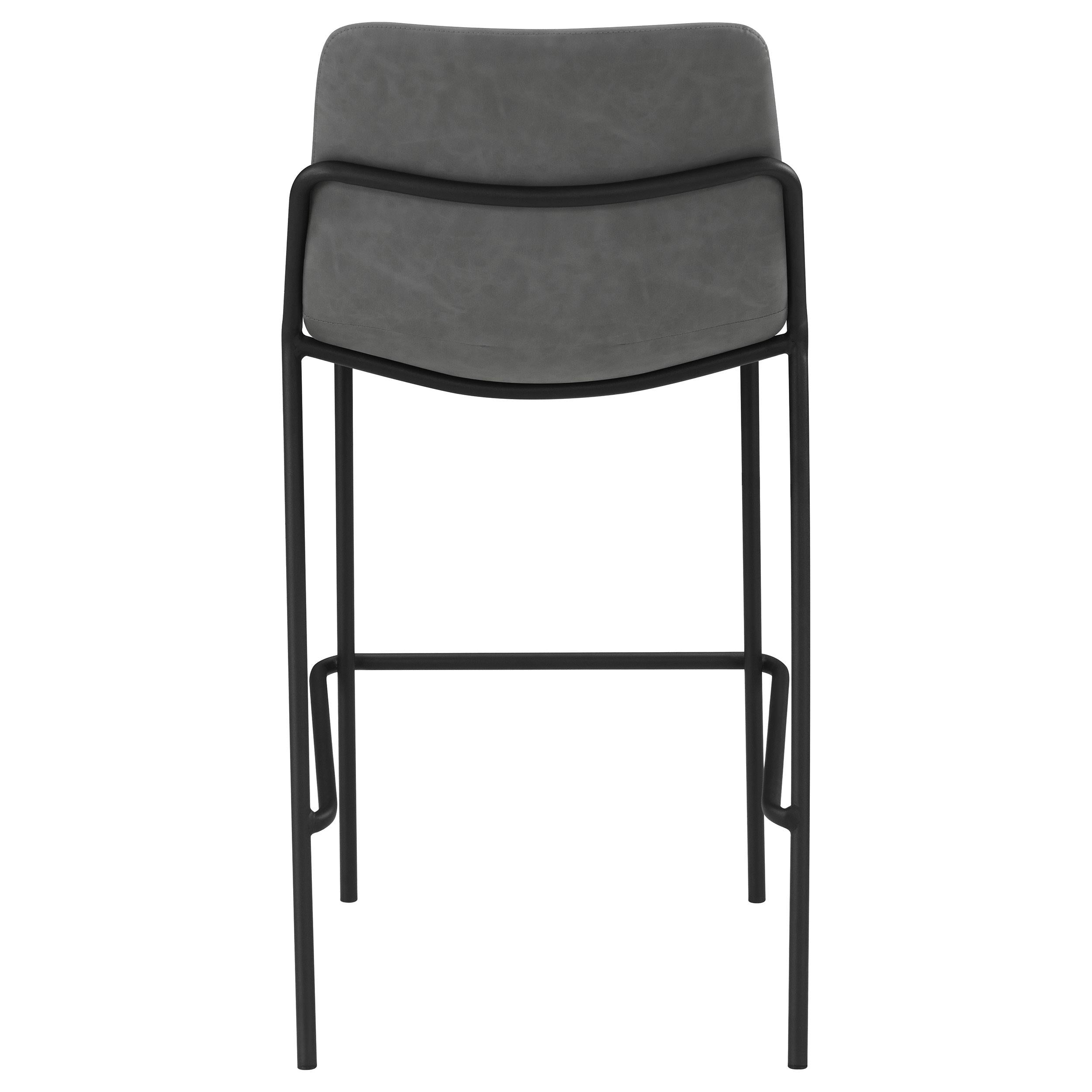 Earnest Upholstered Bar Chair Grey (Set of 2)