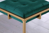 Taburete de bar tapizado sin respaldo Nadia verde (juego de 2)