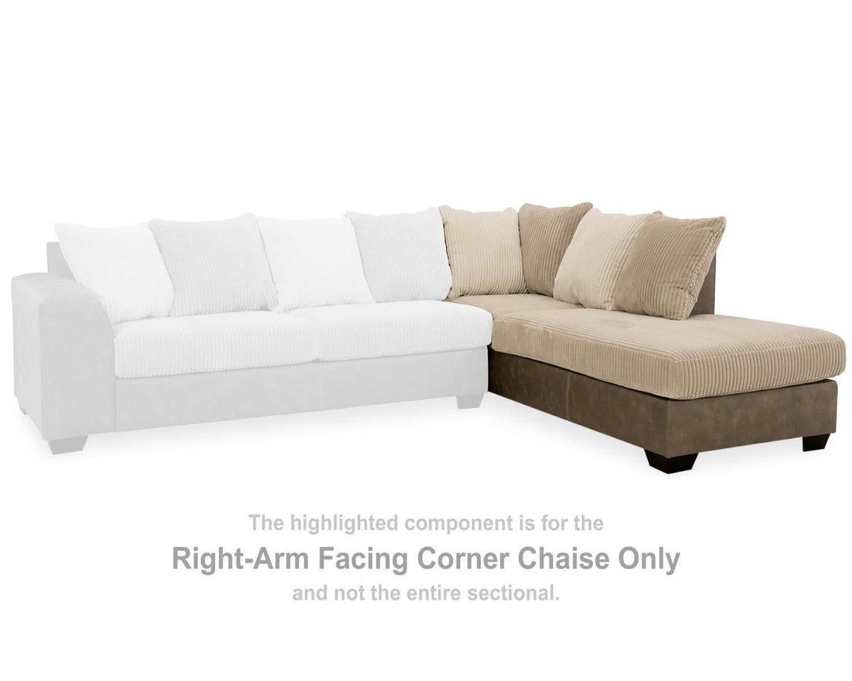 Chaise longue esquinera con brazo derecho Keskin