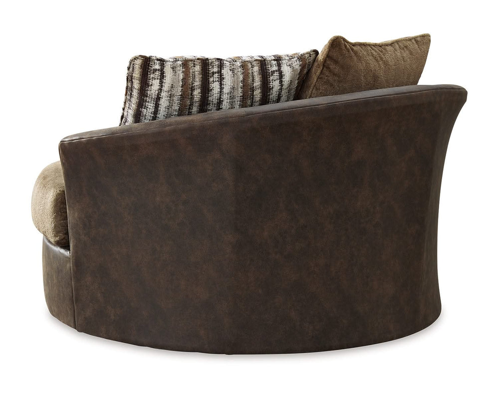 Alesbury Sofa and Oversized Swivel Accent Chair