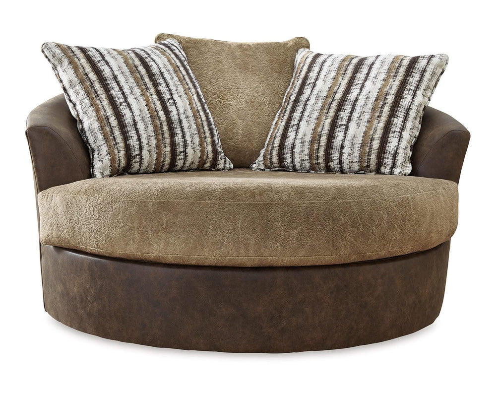 Alesbury Sofa and Oversized Swivel Accent Chair