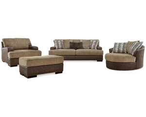Alesbury Sofa, Oversized Chair, Swivel Chair and Ottoman