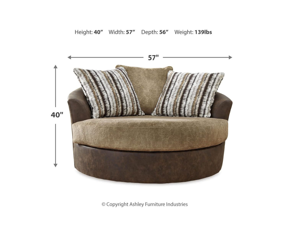 Alesbury Sofa, Oversized Chair, Swivel Chair and Ottoman