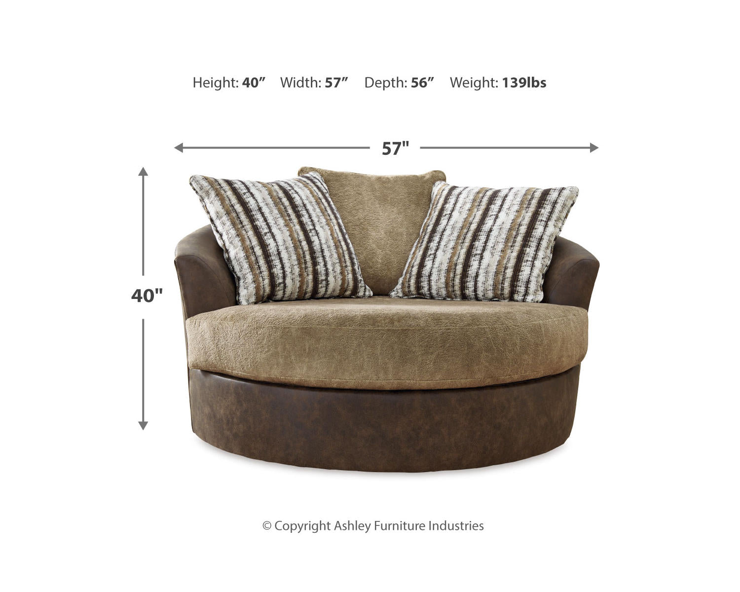 Alesbury Sofa, Oversized Chair, Swivel Chair and Ottoman