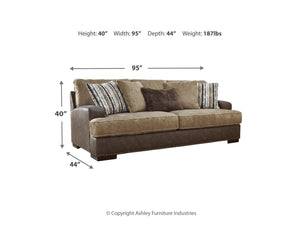 Alesbury Sofa and Oversized Swivel Accent Chair