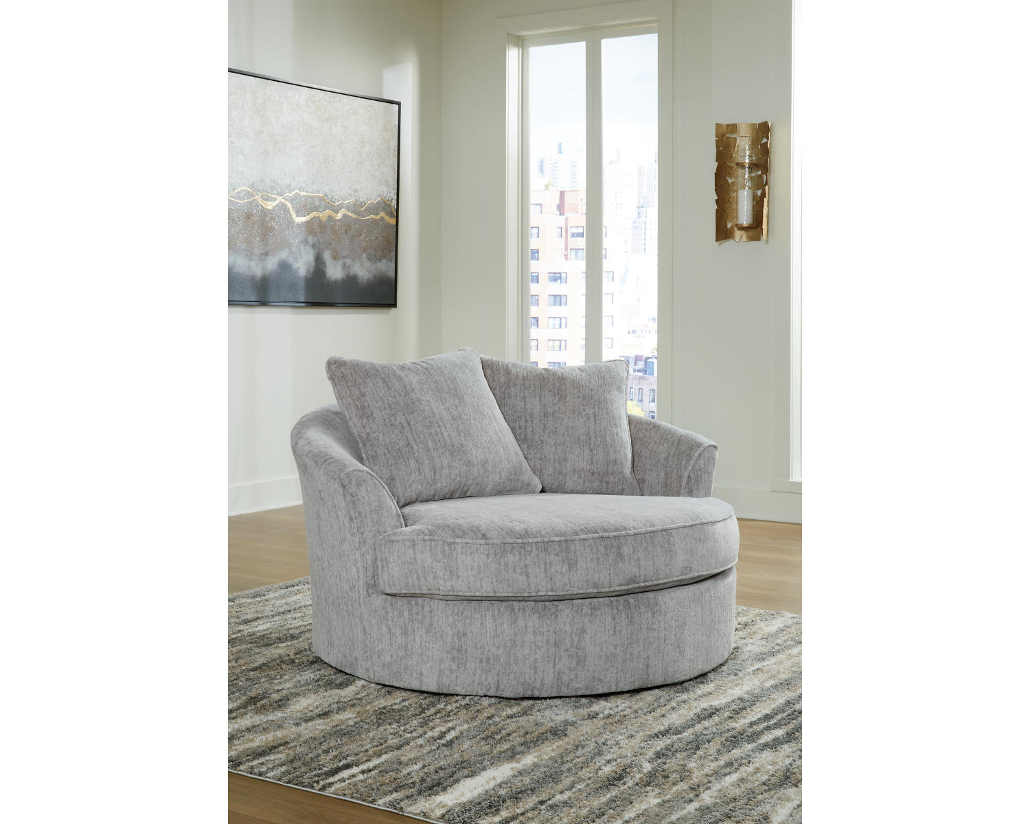 Pembrey Oversized Swivel Accent Chair