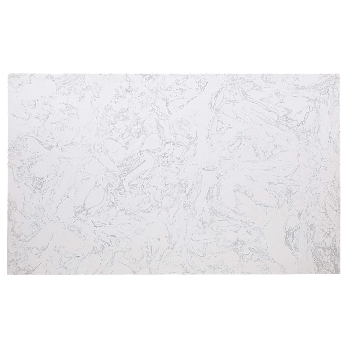 Juego de mesa de comedor Gabrielle de 5 piezas con tablero de mármol blanco y gris