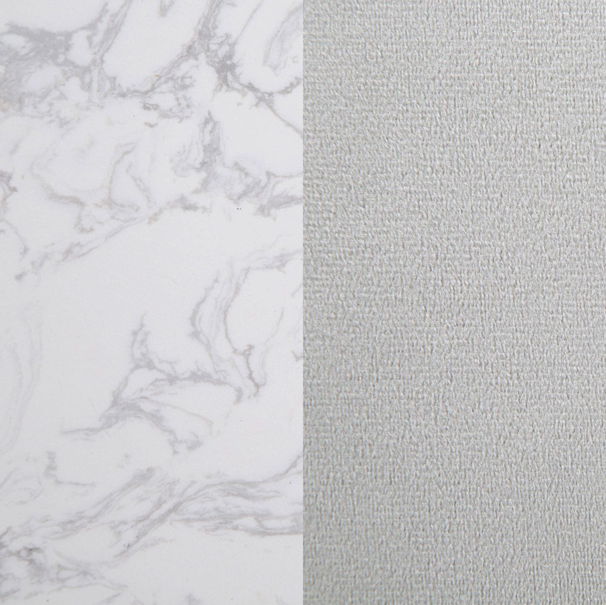 Juego de mesa de comedor Gabrielle de 5 piezas con tablero de mármol blanco y gris
