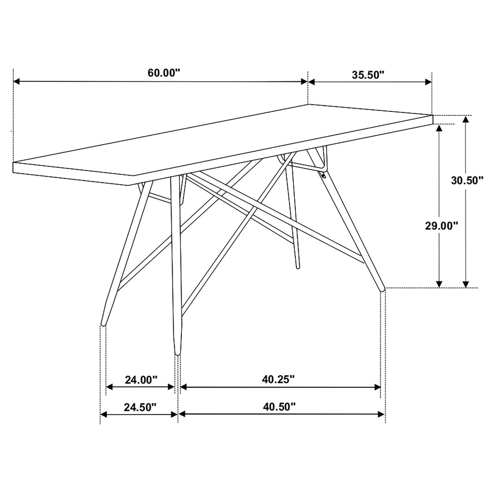 Juego de mesa de comedor Gabrielle de 5 piezas con tablero de mármol blanco y gris