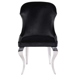 Cheyanne Upholstered Dining Side Chair Black (Set of 2)