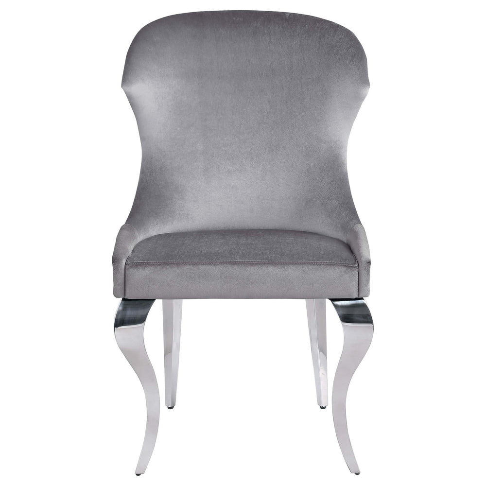 Silla de comedor tapizada Cheyanne gris (juego de 2)